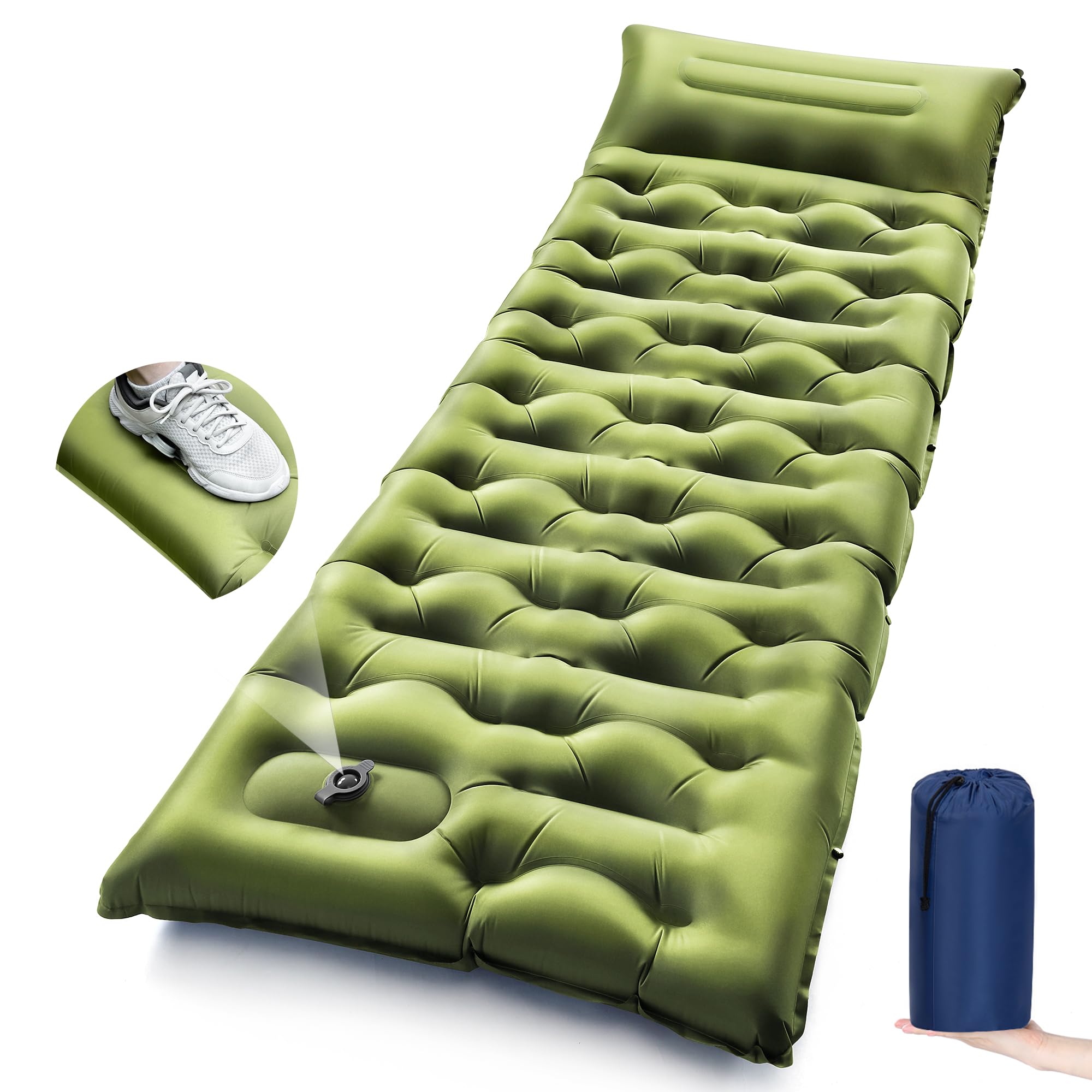Inflatable Mattress - وسادة نوم قابلة للنفخ سميكة للتخييم