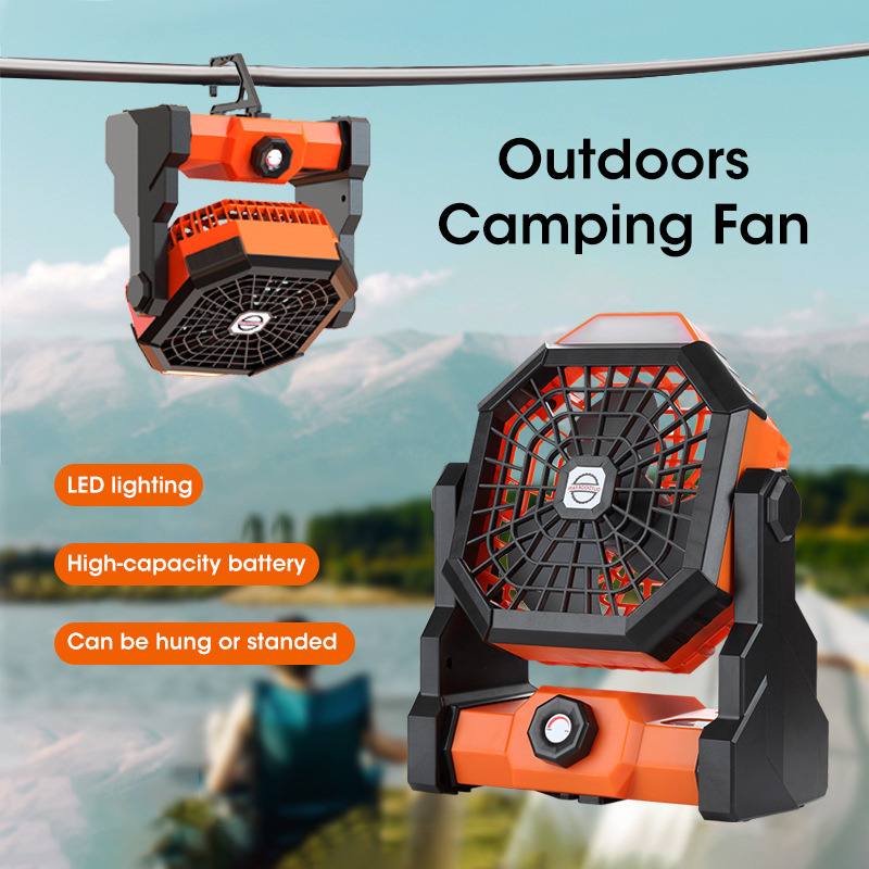 Outdoor Camping Misting Fan - مروحة تخييم 10000 مللي أمبير في