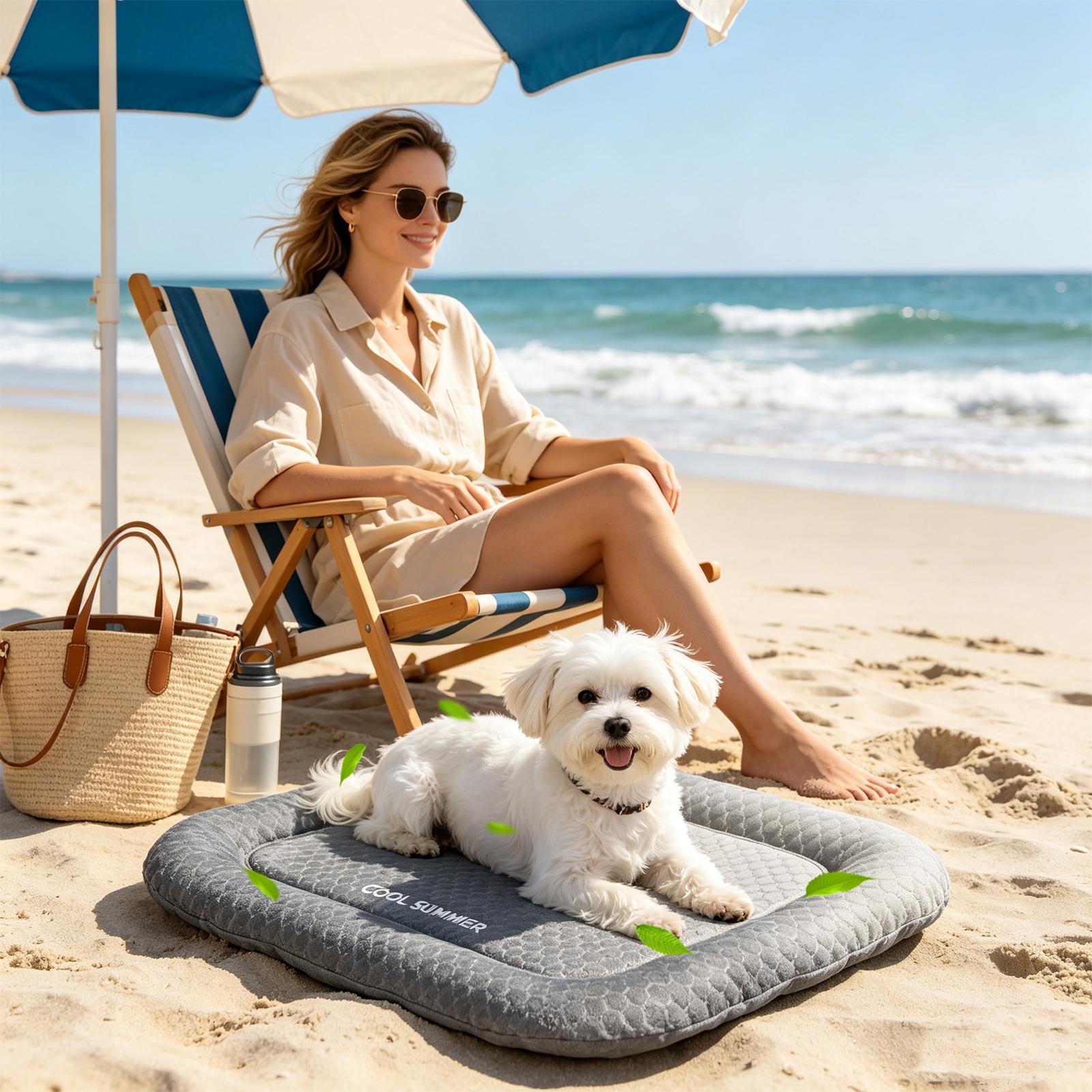 Outdoor Camping Dog Kennel - بساط تبريد للكلاب والقطط، محمول وغير