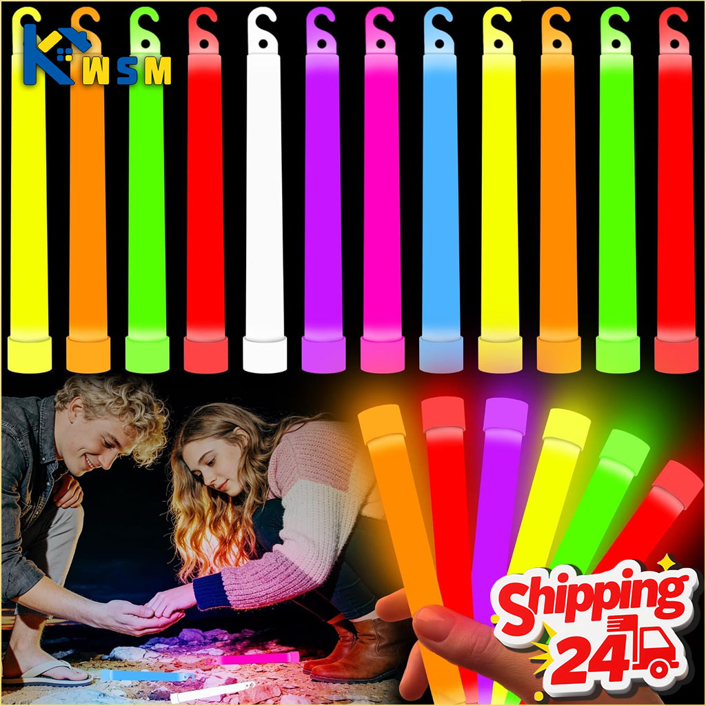 Glow Sticks Survival - 10-50 قطعة من العصي المضيئة، ساطعة