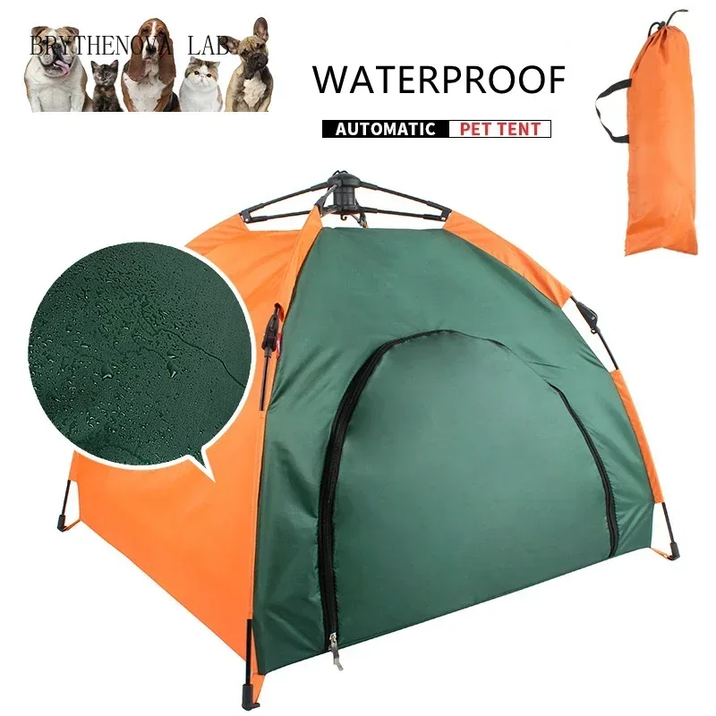 Outdoor Camping Dog Kennel - خيمة بيت الكلب، سرير القط، وسادة