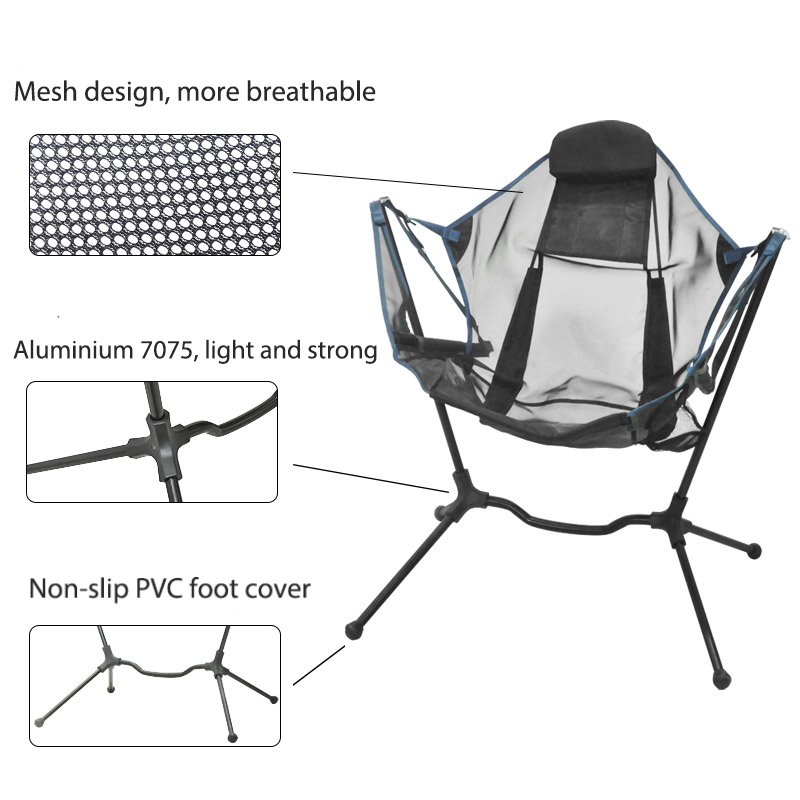 كرسي سفر خارجي قابل للطي، أرجو - مراجعة Outdoor Camping Rocking Chair وسعره