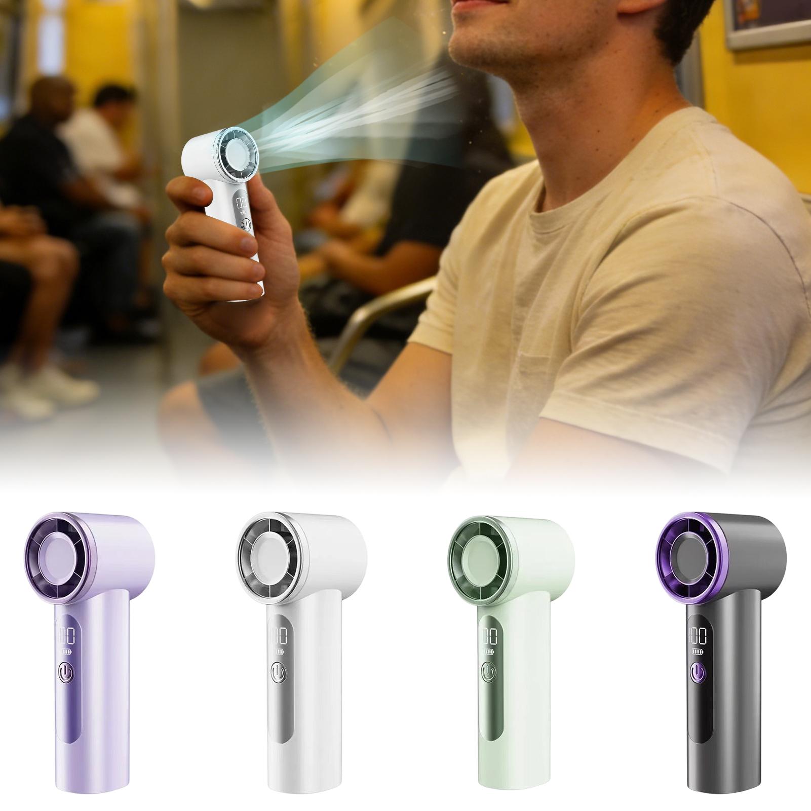 مروحة يدوية صغيرة قابلة لإعادة - مراجعة Outdoor Camping Misting Fan وسعره