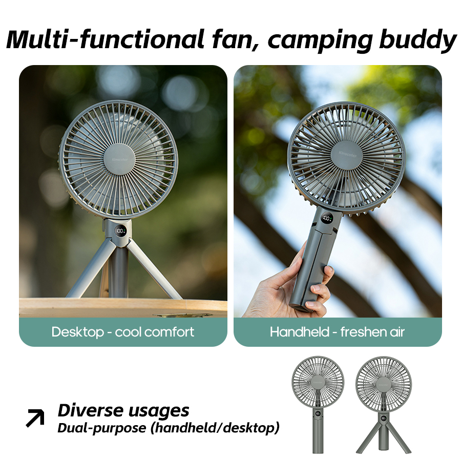 مروحة محمولة جديدة قابلة للطي  - مراجعة Outdoor Camping Misting Fan وسعره