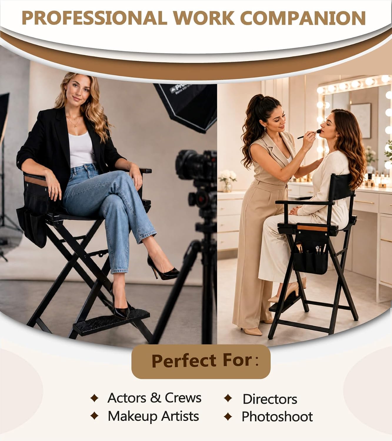 كرسي مدير طويل محمول من الألوم - مراجعة Outdoor Camping High Chair وسعره