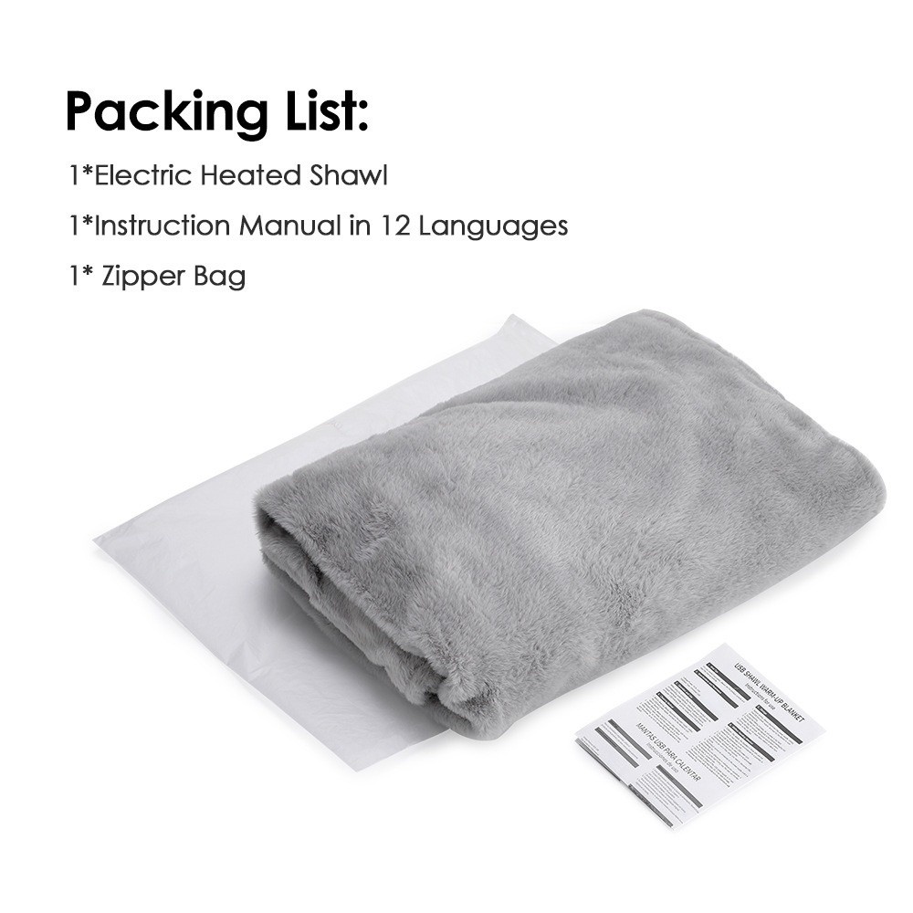 عالية الجودة يمكن ارتداؤها USB - مراجعة Outdoor Camping Heated Blanket وسعره