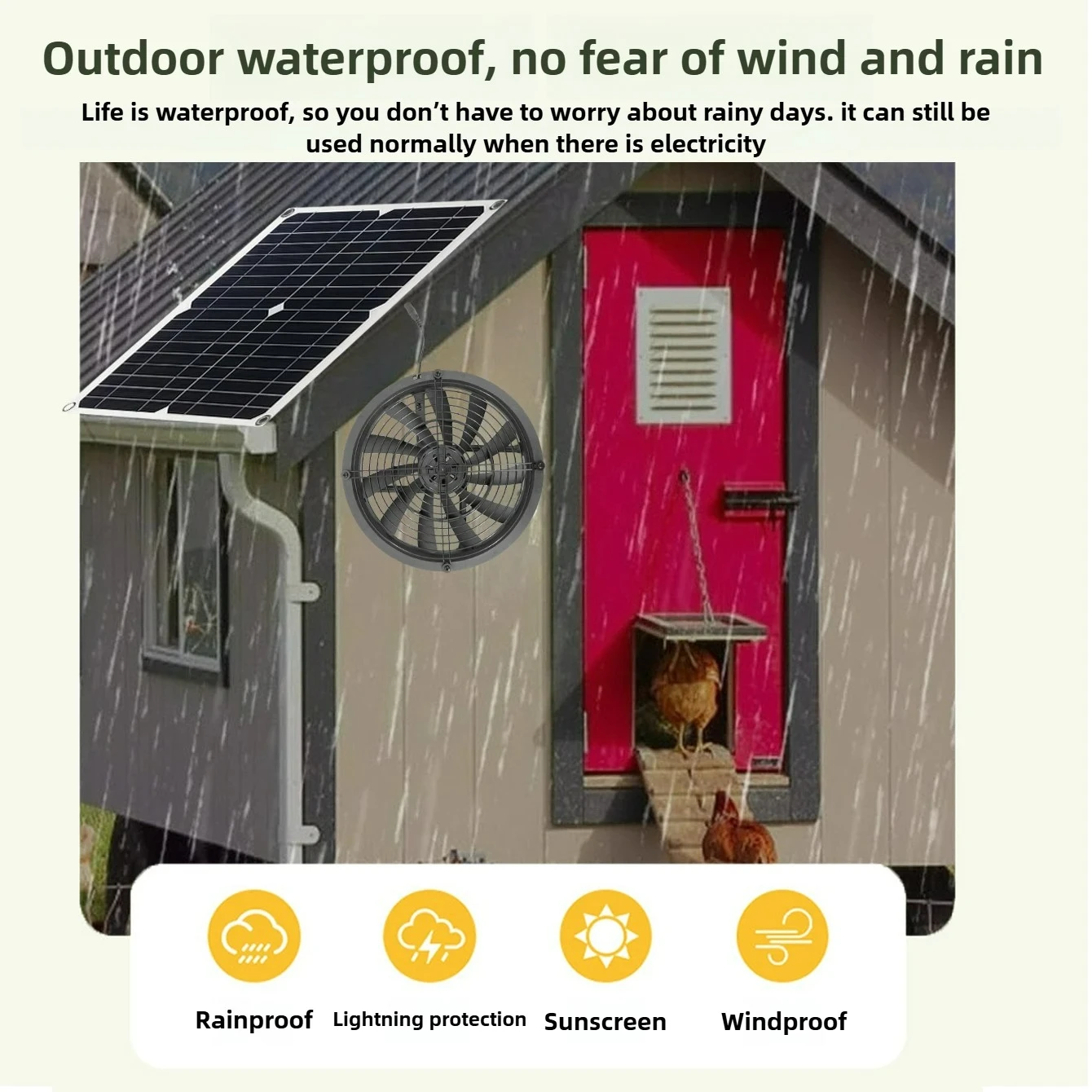طقم مروحة تعمل بالطاقة الشمسية - مراجعة Outdoor Camping Dog Kennel وسعره