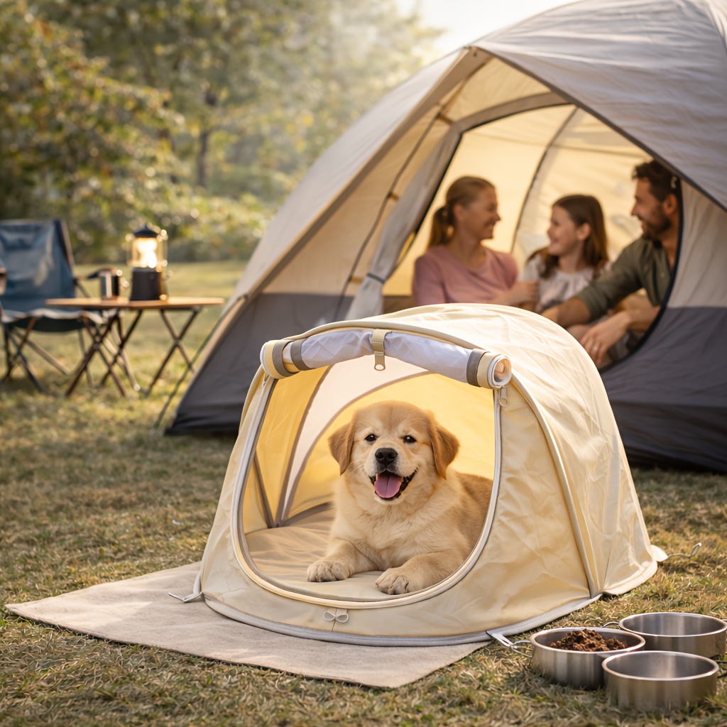 خيمة قابلة للطي للحيوانات الأل - مراجعة Outdoor Camping Dog Kennel وسعره