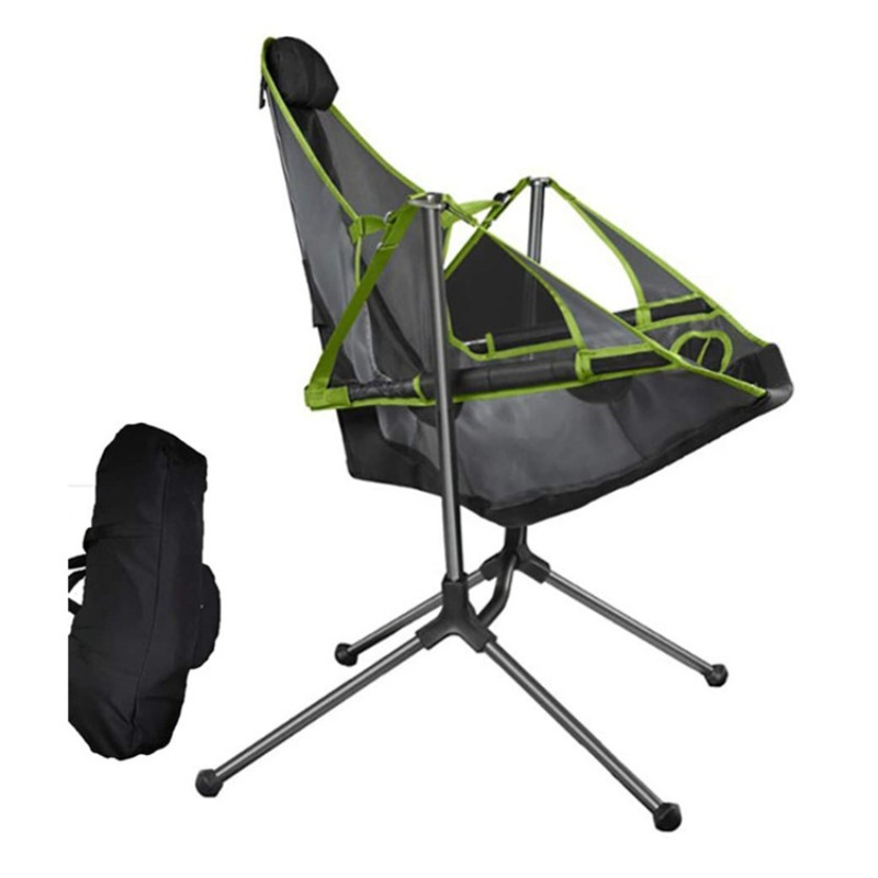 كرسي هزاز محمول قابل للطي للتخ - مراجعة Outdoor Camping Rocking Chair وسعره