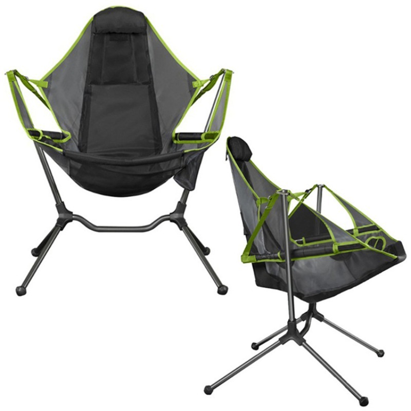 كرسي هزاز محمول قابل للطي للتخ - مراجعة Outdoor Camping Rocking Chair وسعره