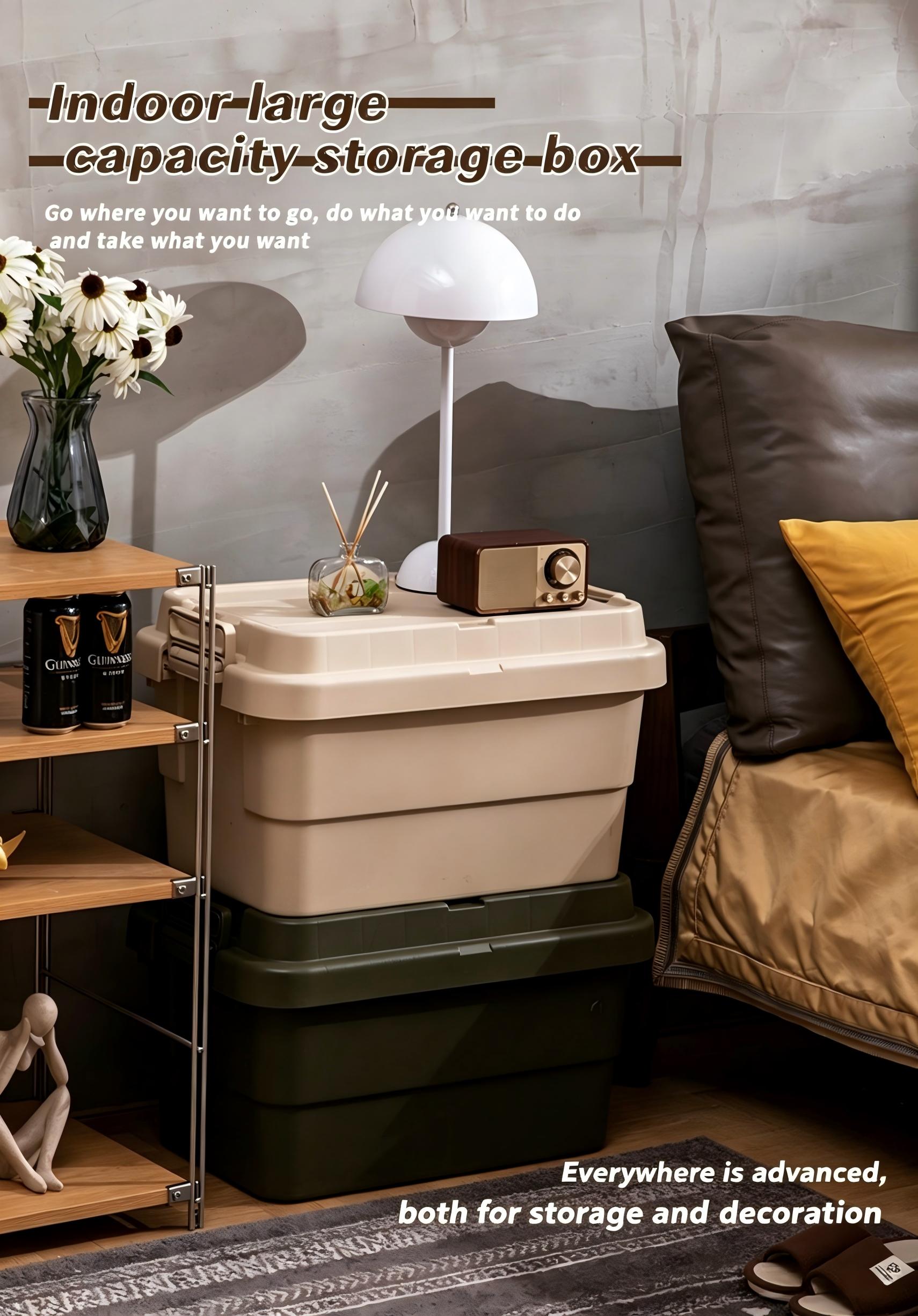 صندوق تخزين كبير وسميك قابل لل - مراجعة Outdoor Camping Storage Box وسعره
