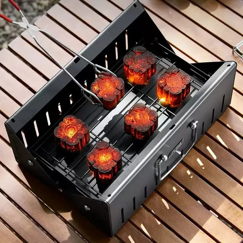 شواية محمولة قابلة للطي تعمل ب - مراجعة Outdoor Camping Grill وسعره