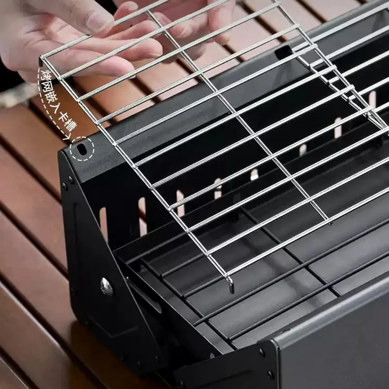 شواية محمولة قابلة للطي تعمل ب - مراجعة Outdoor Camping Grill وسعره