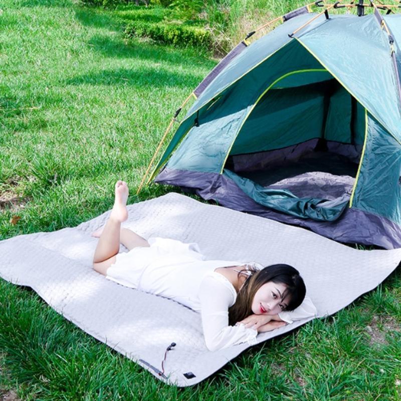31BE التخييم ساخنة كيس النوم و - مراجعة Outdoor Camping Heated Blanket وسعره
