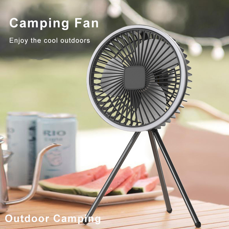 مروحة تخييم محمولة 10000 مللي  - مراجعة Outdoor Camping Misting Fan وسعره