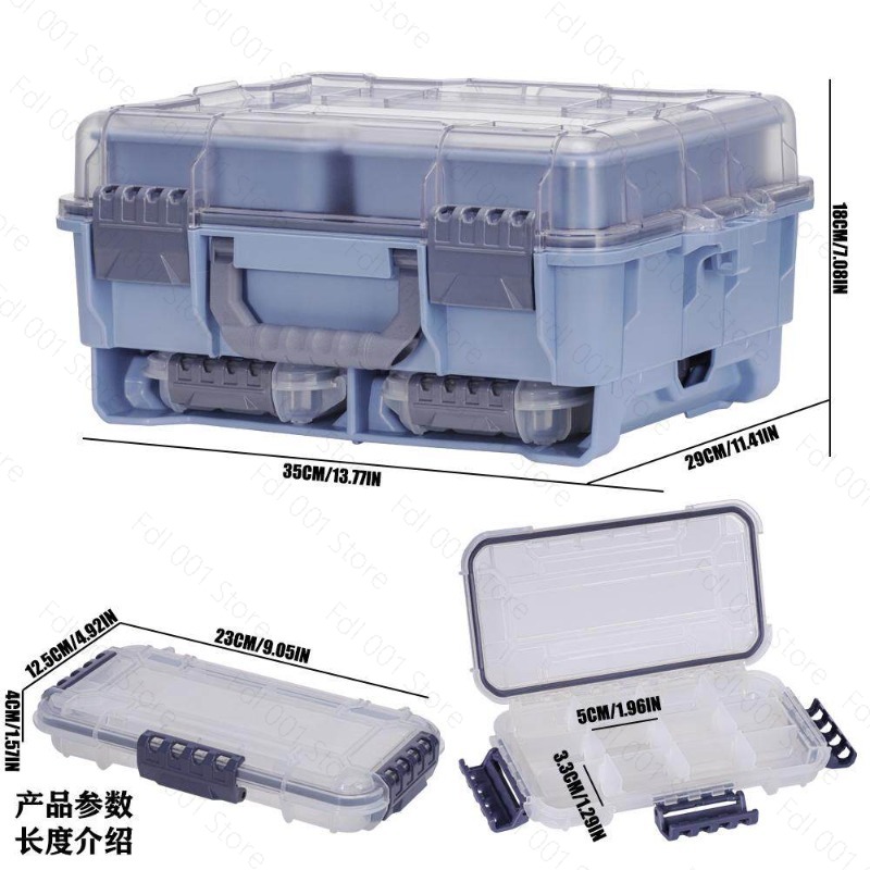 صندوق معدات صيد السمك كبير الس - مراجعة Outdoor Camping Storage Box وسعره