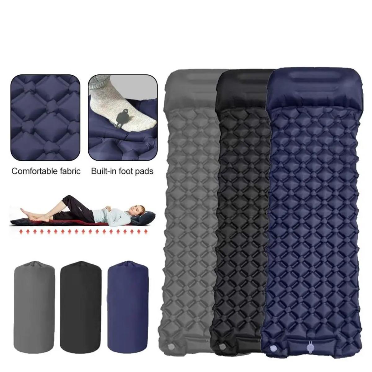 فراش هوائي قابل للنفخ فردي ومز - مراجعة Camp Pillow Compressible وسعره