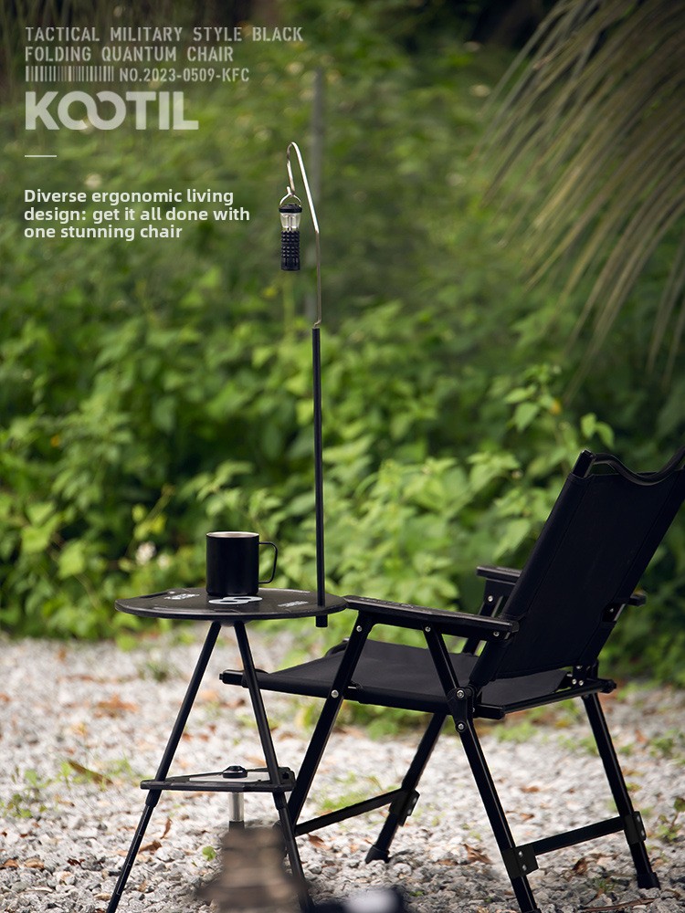 كرسي تخييم قابل للطي ومحمول، م - مراجعة Outdoor Camping High Chair وسعره