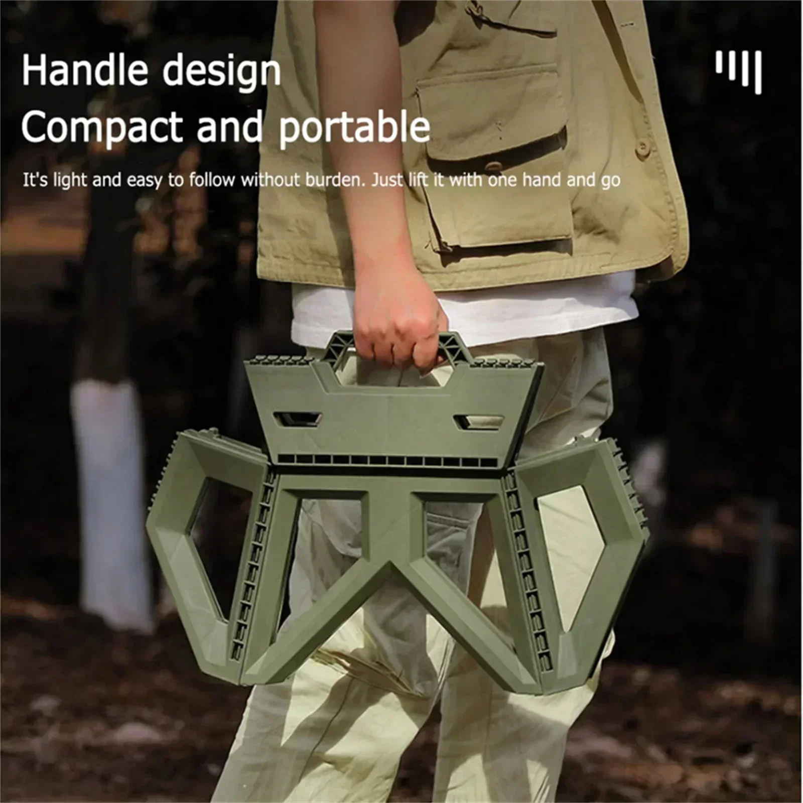 كرسي قابل للطي، كرسي بلاستيكي  - مراجعة Outdoor Camping High Chair وسعره