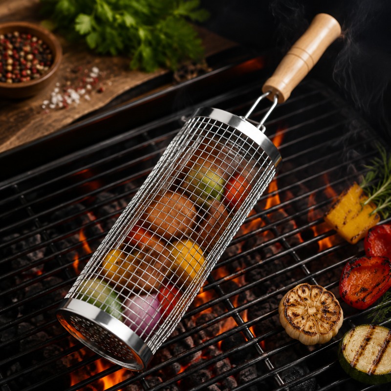 مجموعة سلة شواء دائرية من الفو - مراجعة Outdoor Camping Grill وسعره