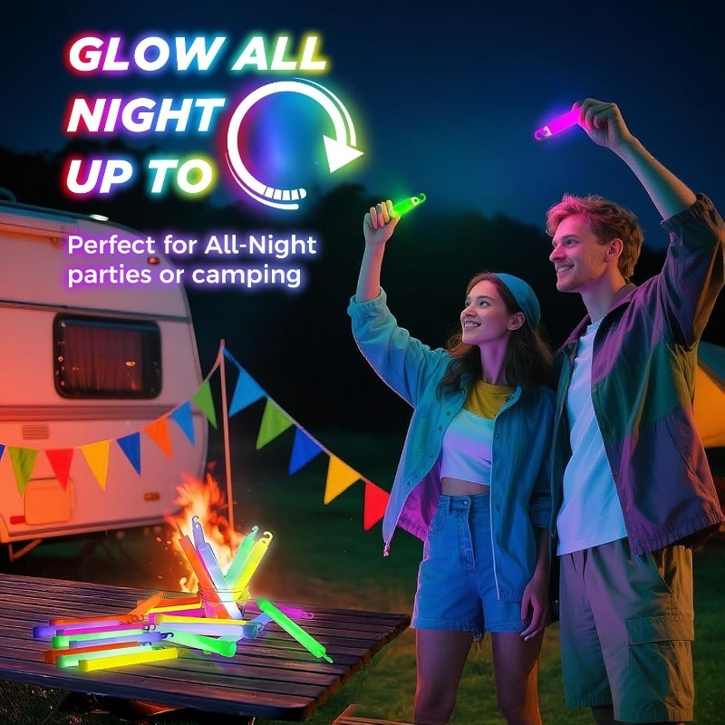 10-50 قطعة من العصي المضيئة، س - مراجعة Glow Sticks Survival وسعره
