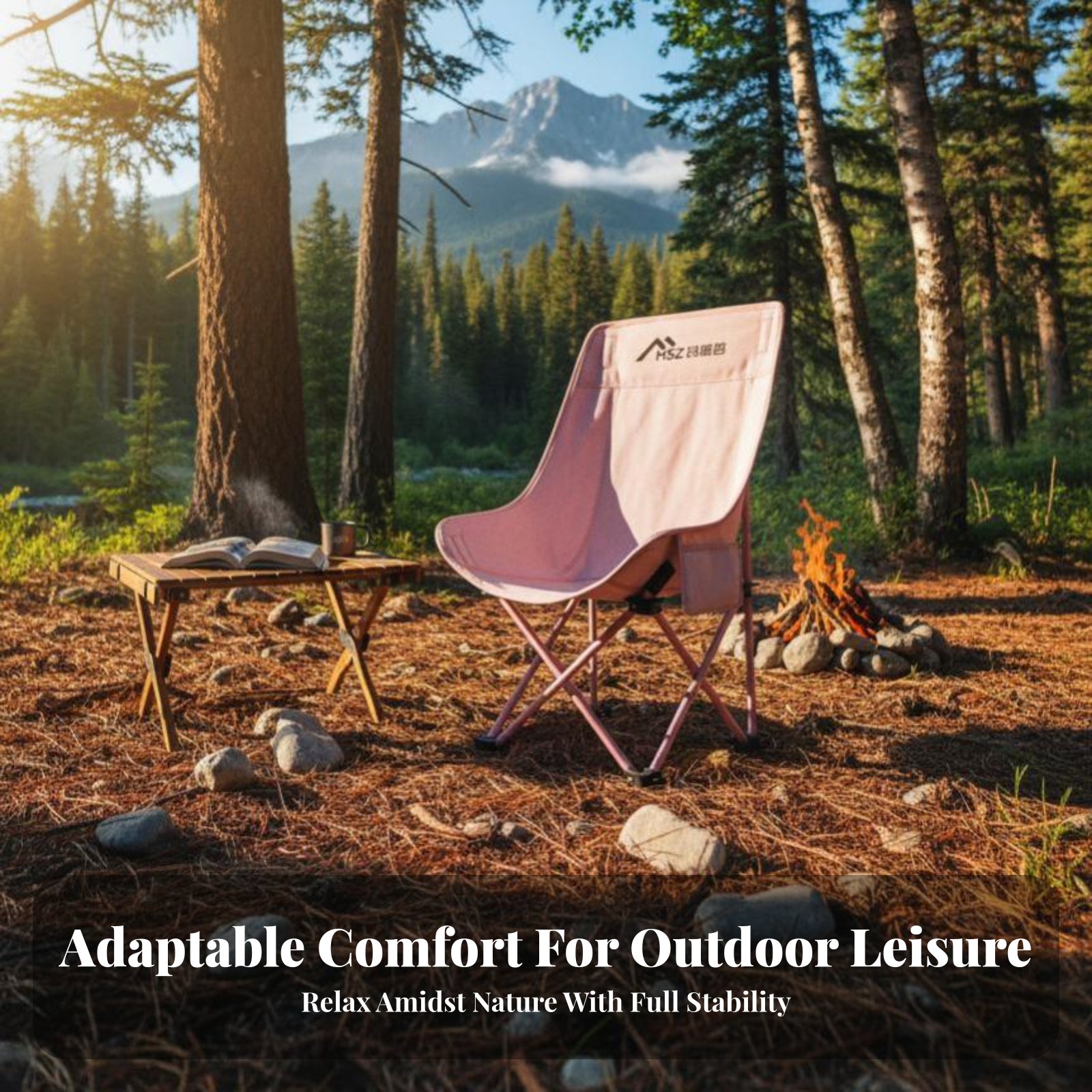 كرسي شبكي قابل للطي بظهر عالٍ  - مراجعة Outdoor Camping High Chair وسعره