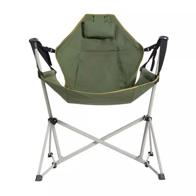 كرسي خشبي محمول قابل للطي للاس - مراجعة Outdoor Camping Rocking Chair وسعره