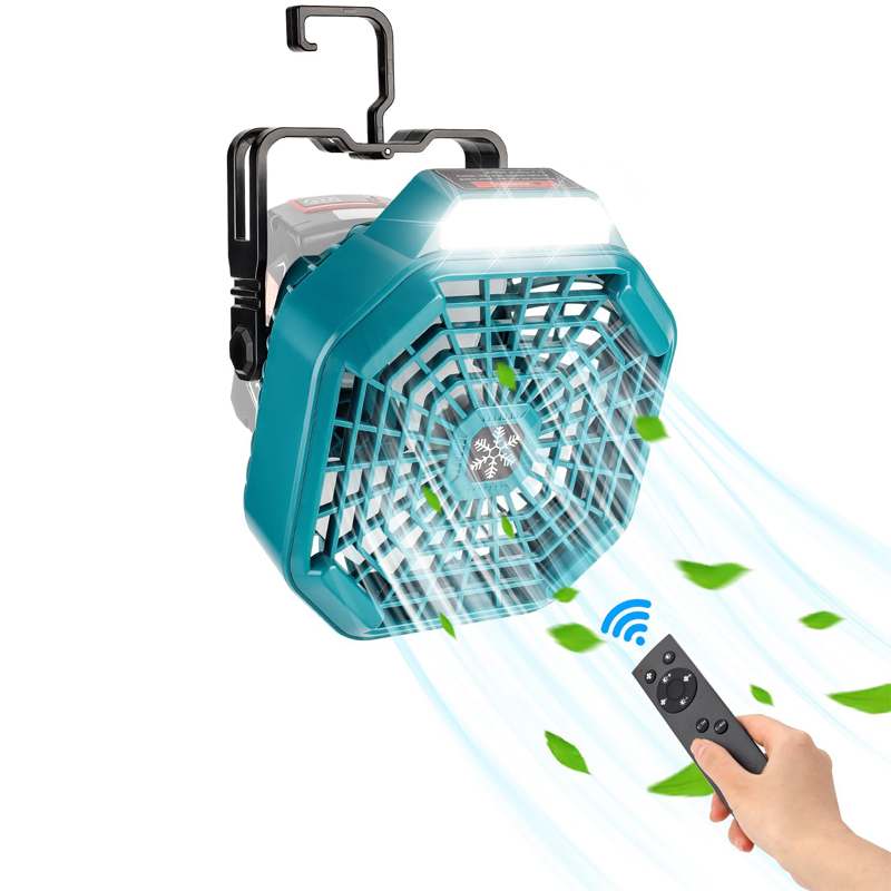 مروحة خارجية محمولة لبطاريات ل - مراجعة Outdoor Camping Misting Fan وسعره