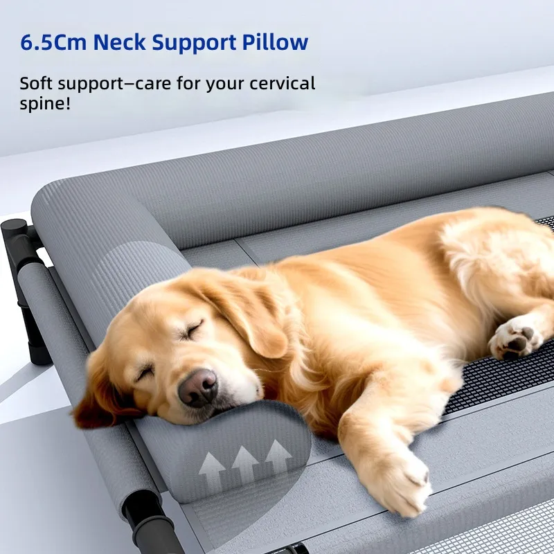 سرير تخييم للكلاب مع مظلة صيفي - مراجعة Outdoor Camping Dog Kennel وسعره