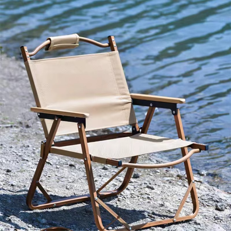 كرسي تخييم محمول قابل للطي عال - مراجعة Outdoor Camping High Chair وسعره