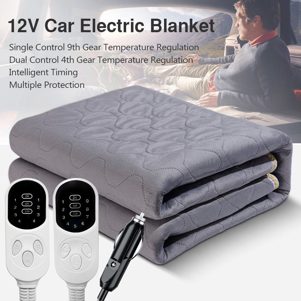 12 فولت سيارات بطانية كهربائية - مراجعة Outdoor Camping Heated Blanket وسعره