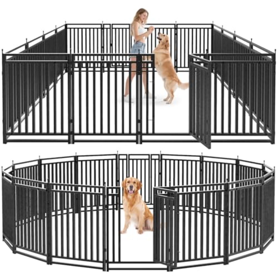 حظيرة متنقلة للكلاب للاستخدام  - مراجعة Outdoor Camping Dog Kennel وسعره