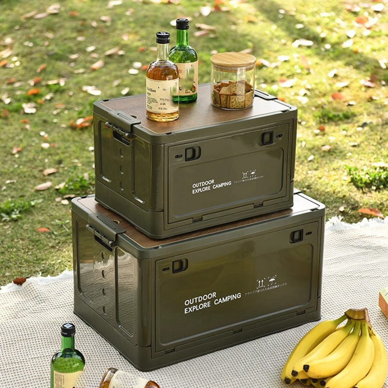 صندوق تخزين طاولة سياحية قابل  - مراجعة Outdoor Camping Storage Box وسعره